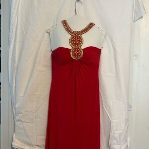 Long formal dress, Red, size 6